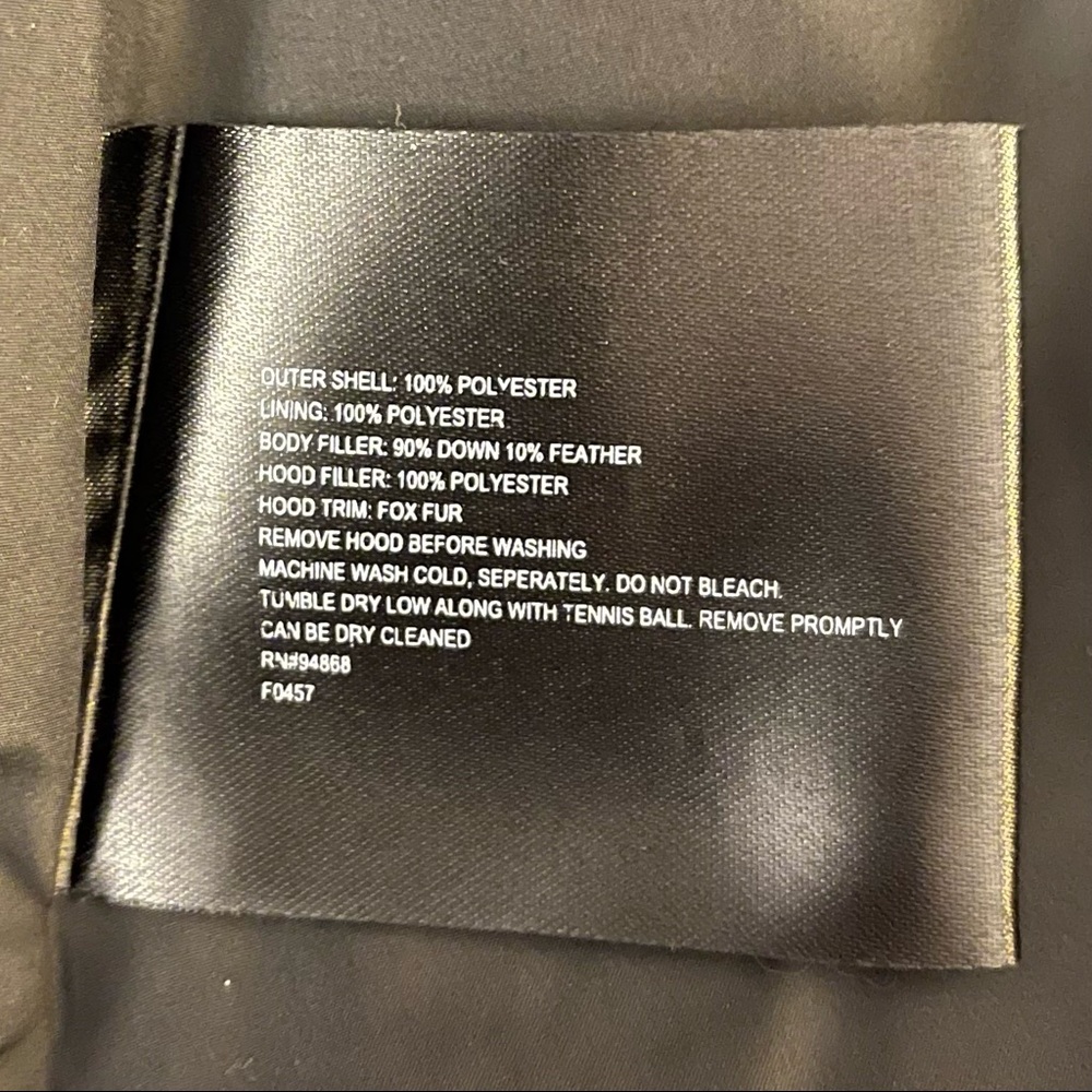 Bernardo Magenta/Lipstick Pink Down Puffer Jacket w/Magenta Fox Trim - L - Picture 9 of 9